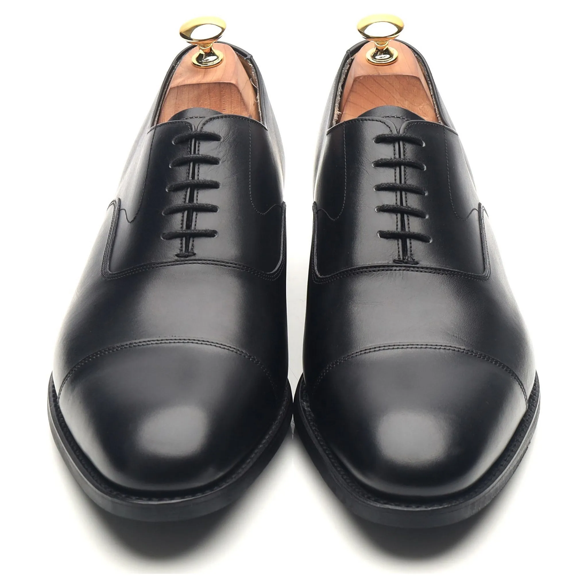 'Malvern' Black Leather Oxford UK 10 F