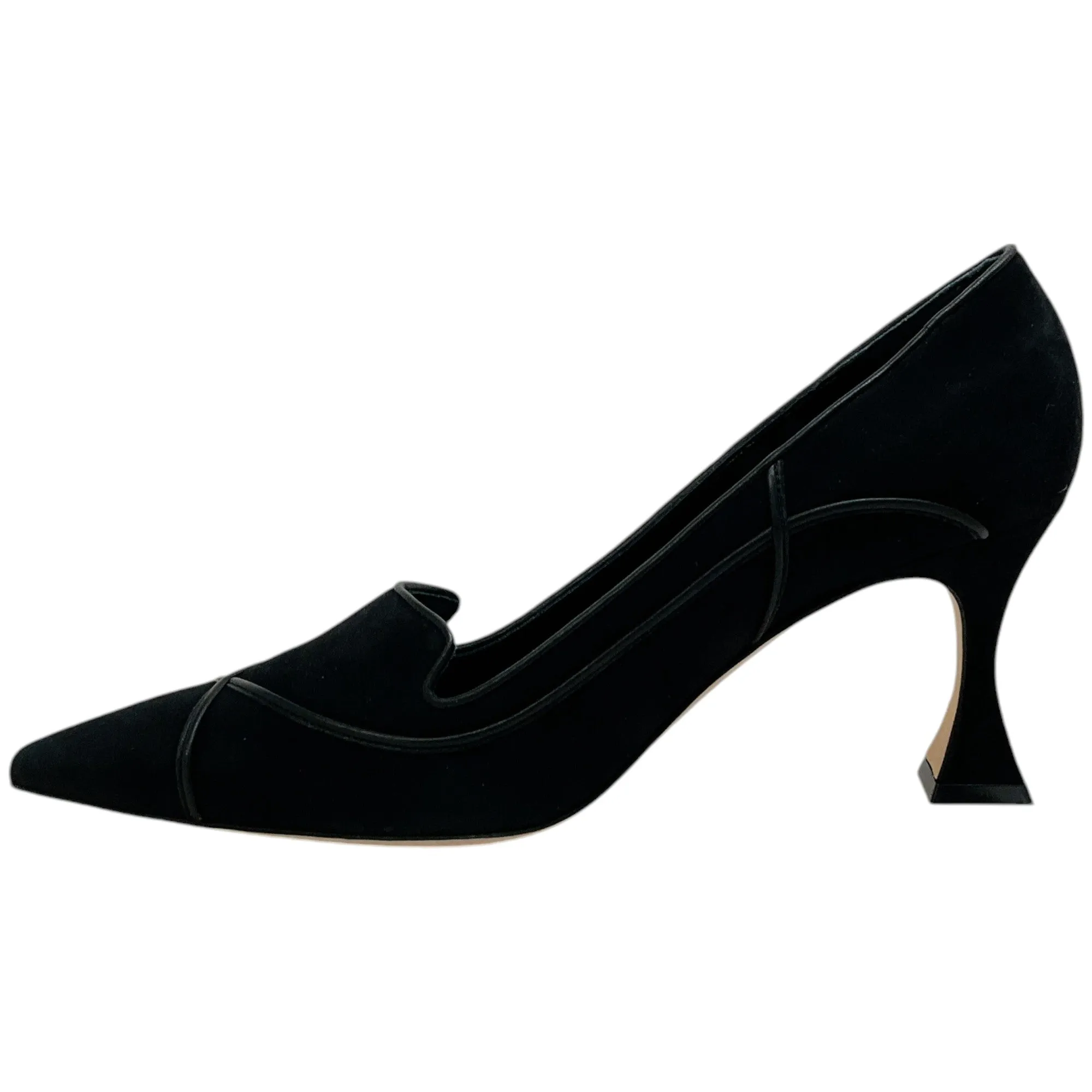 Manolo Blahnik Black Suede Dorehi Pumps