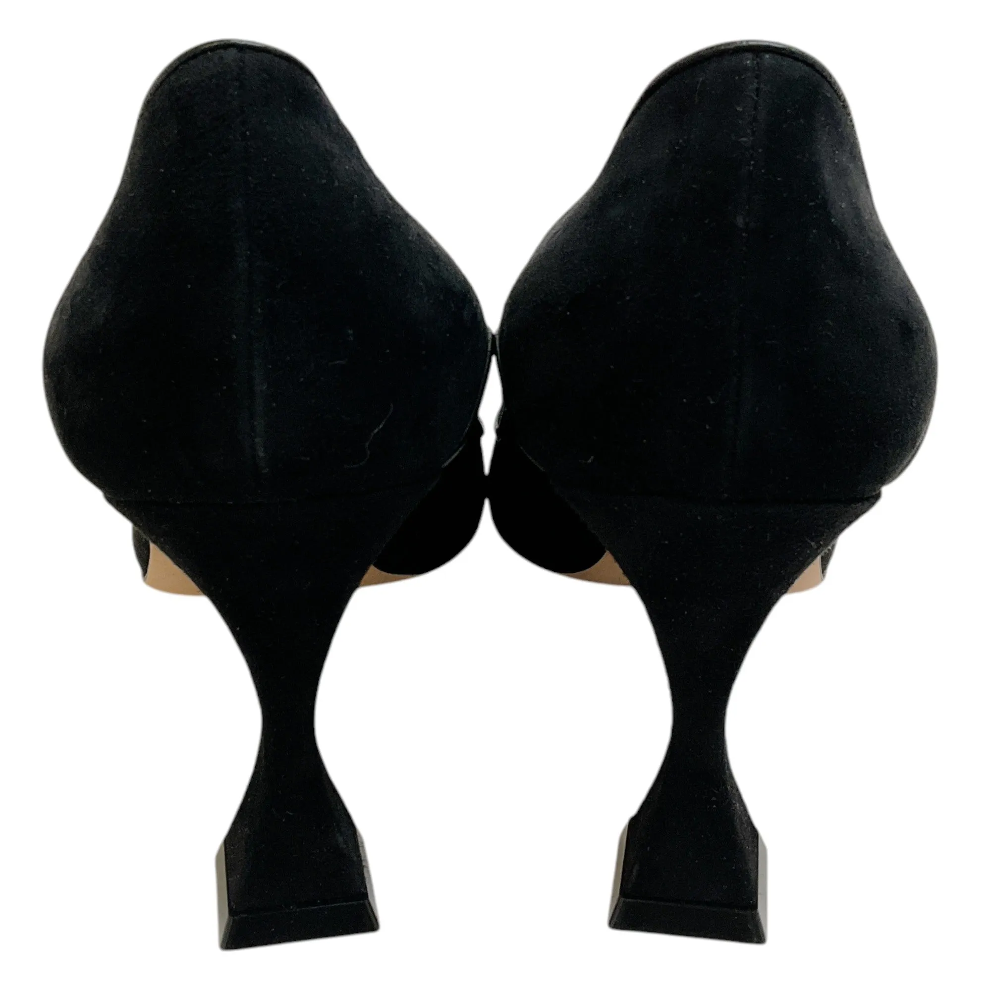 Manolo Blahnik Black Suede Dorehi Pumps