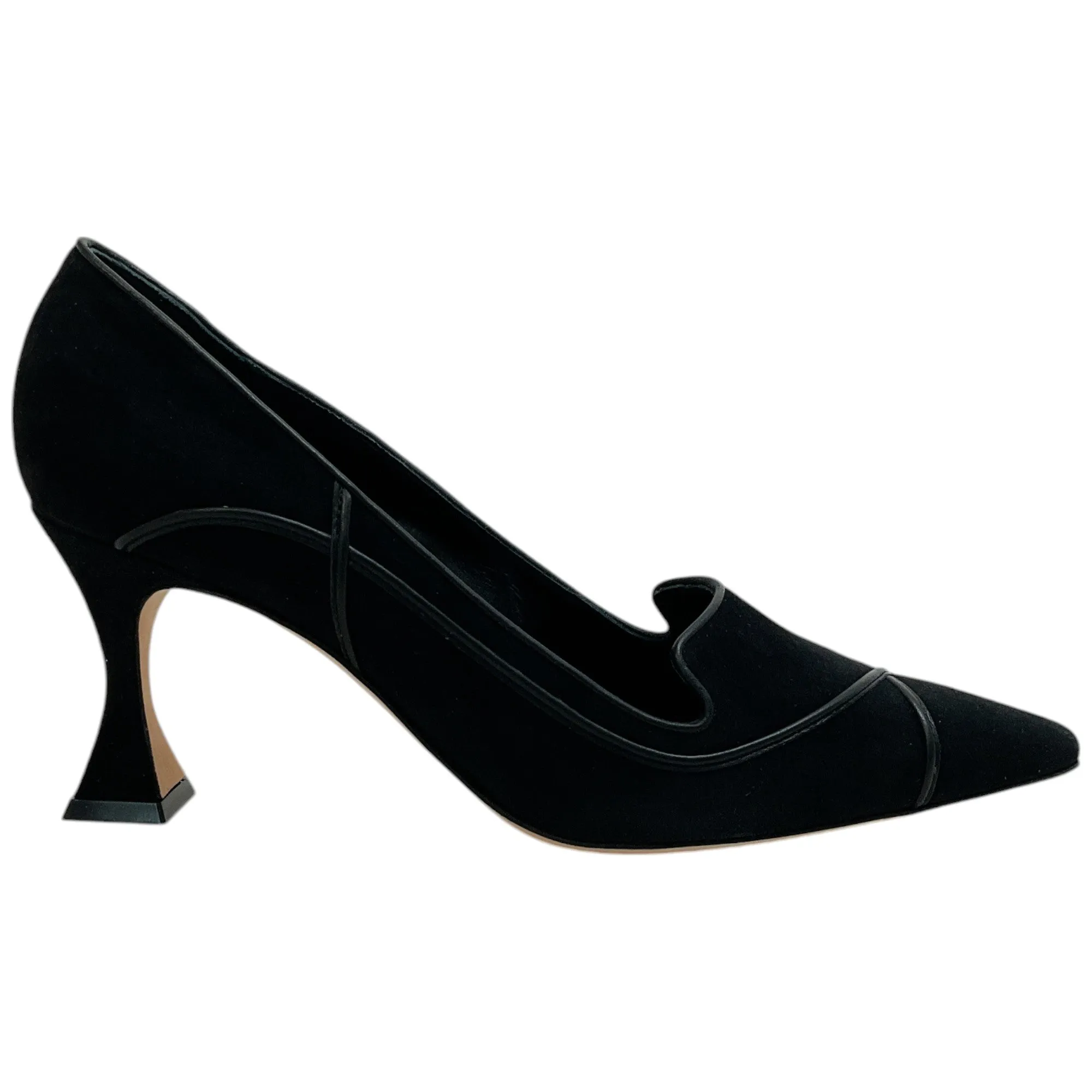 Manolo Blahnik Black Suede Dorehi Pumps