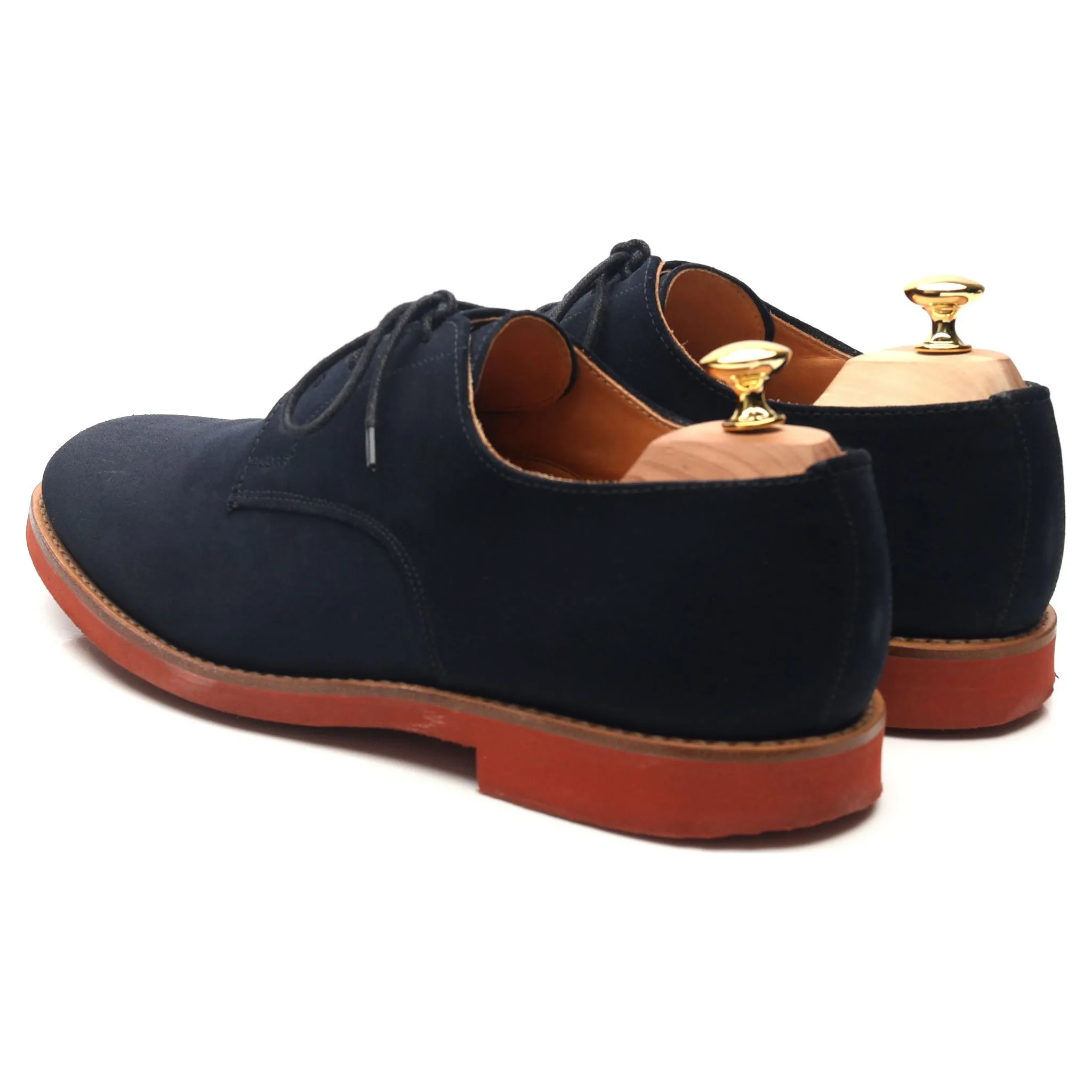 Mark McNairy Navy Blue Suede Derby UK 11