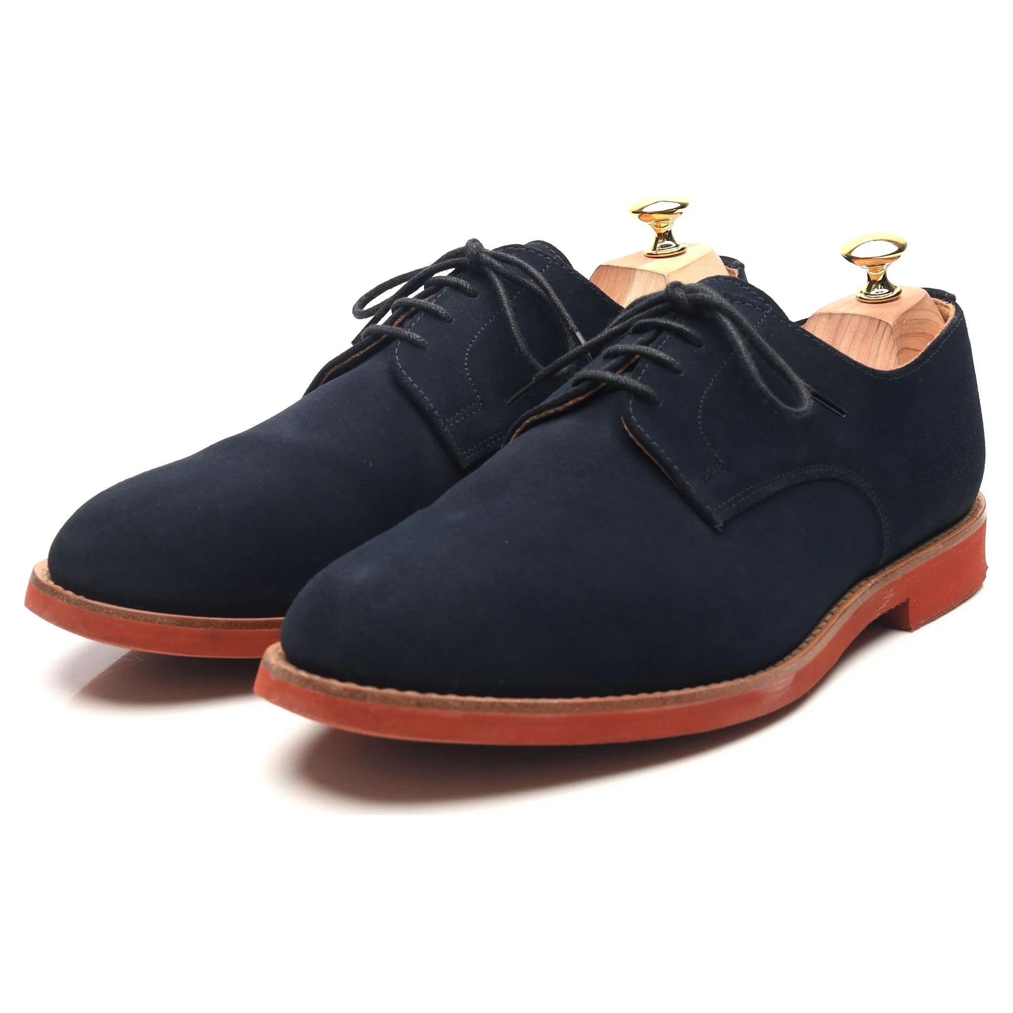Mark McNairy Navy Blue Suede Derby UK 11