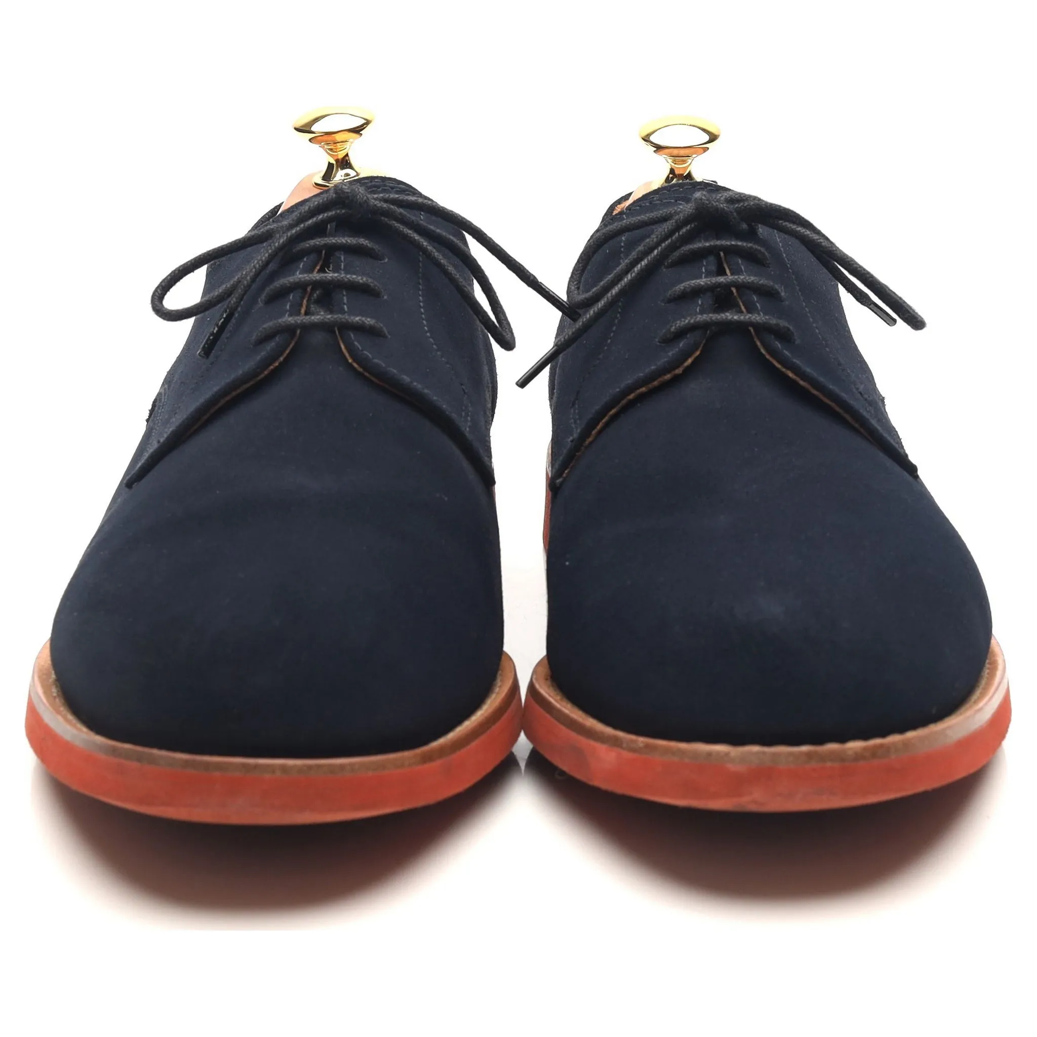 Mark McNairy Navy Blue Suede Derby UK 11