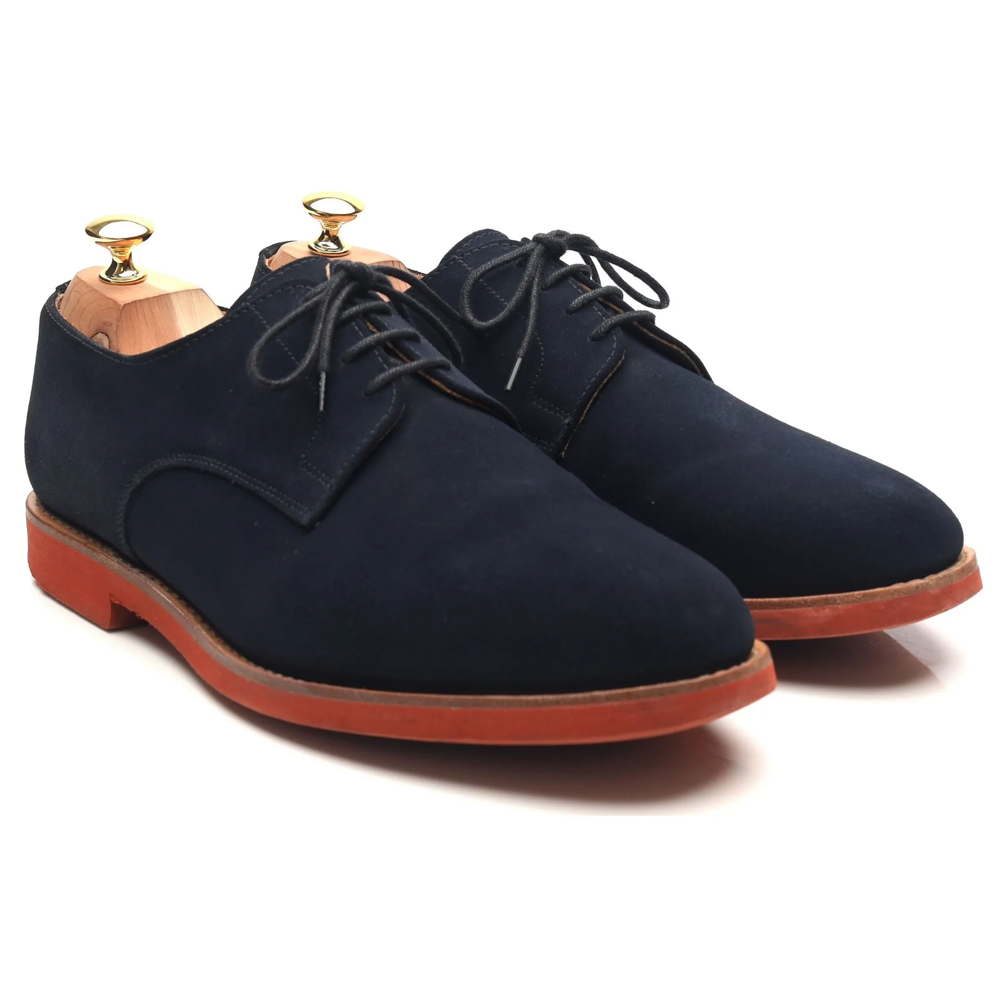 Mark McNairy Navy Blue Suede Derby UK 11