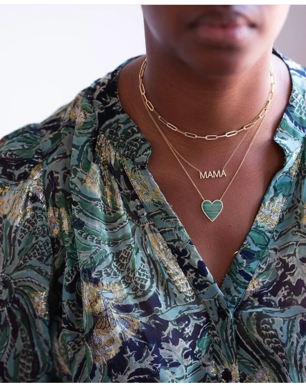 Medium Gold paperclip Necklace