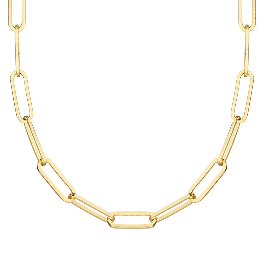 Medium Gold paperclip Necklace