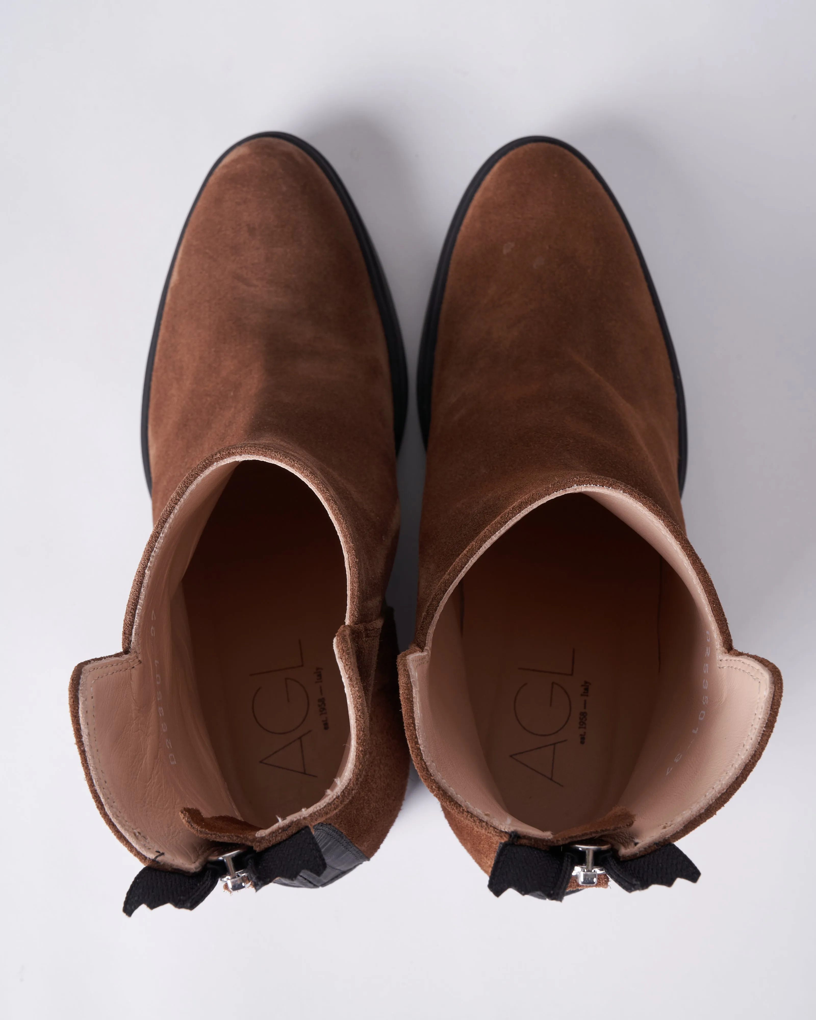melba bootie - cognac-nero c489