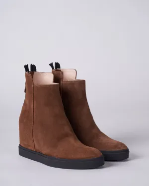 melba bootie - cognac-nero c489