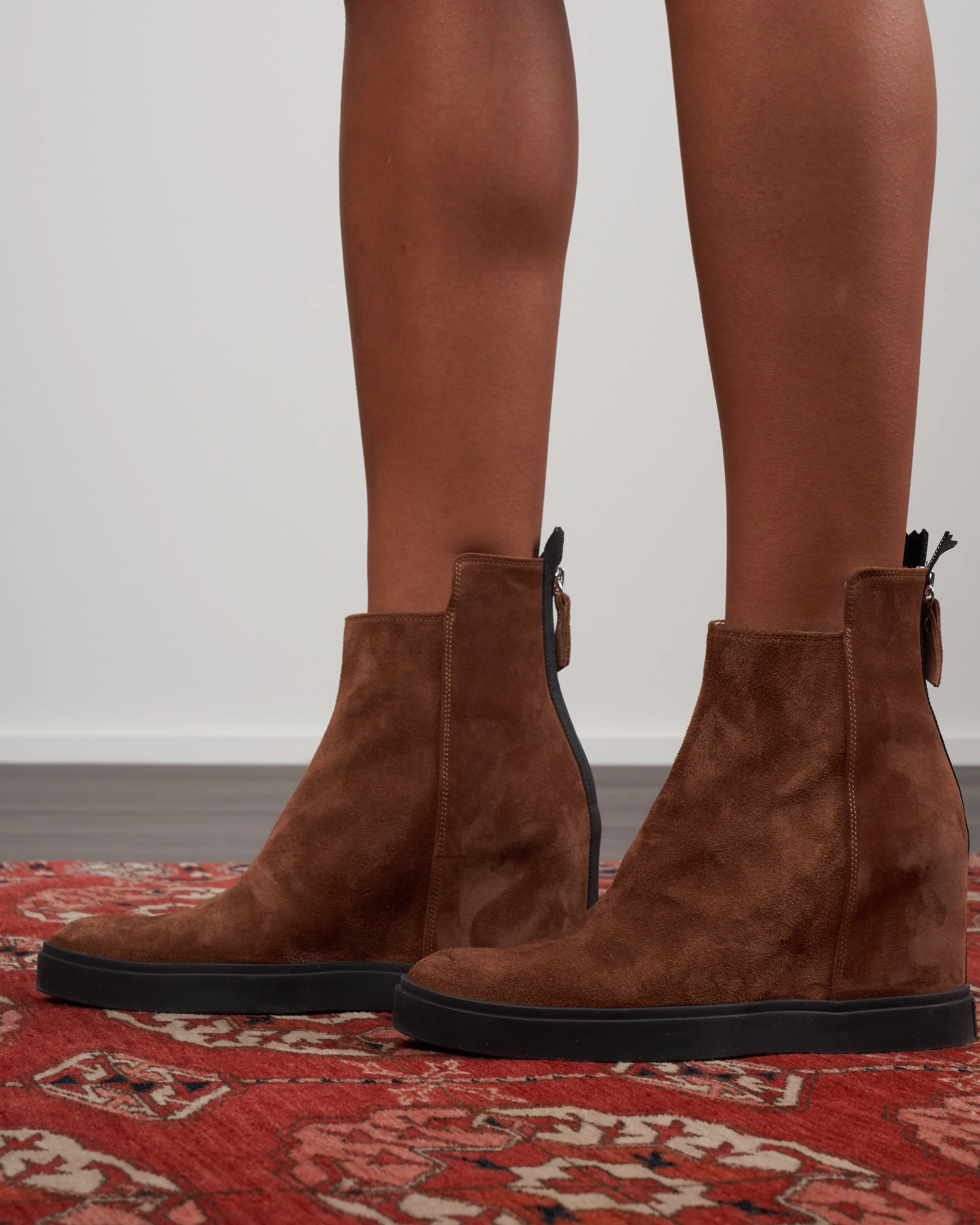 melba bootie - cognac-nero c489