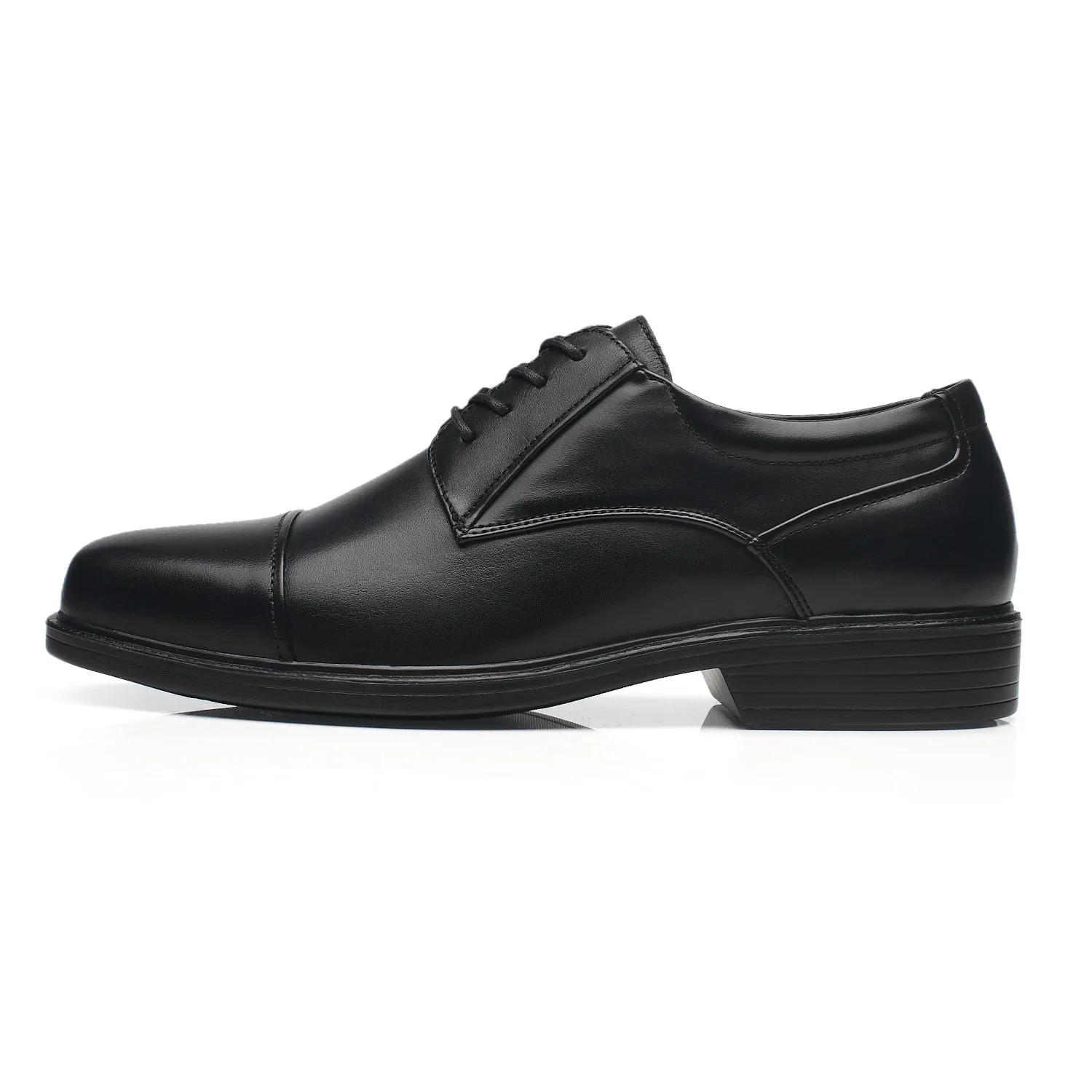 Men's Wide Width Oxford Shoes Wide-1-Black