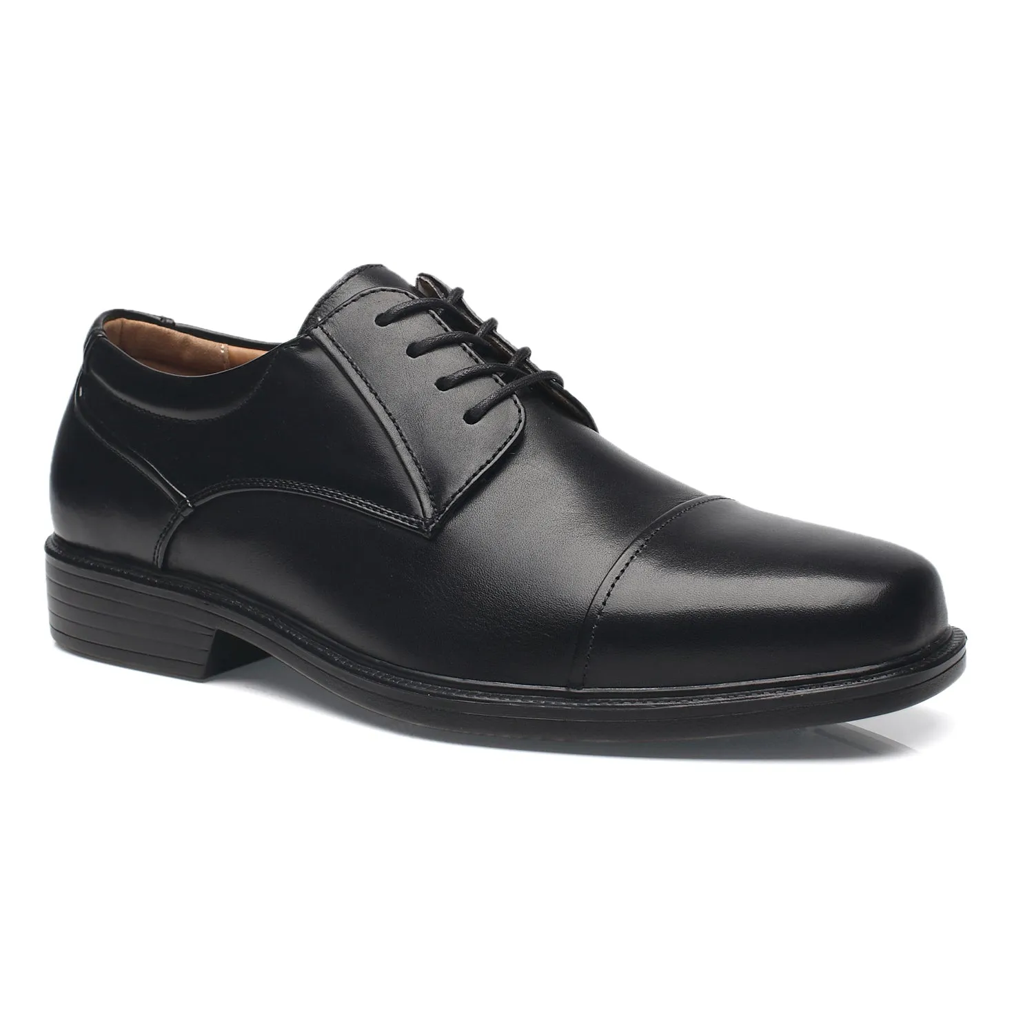 Men's Wide Width Oxford Shoes Wide-1-Black