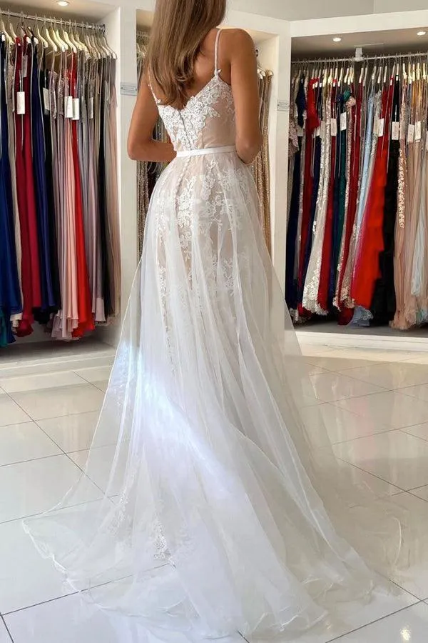Mermaid Lace Blue Tulle Long Prom Dress Evening Dress TP1051