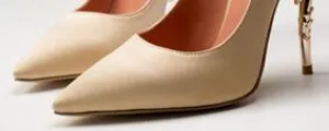 Metal Hippocampus Heels Pumps Gold Heels