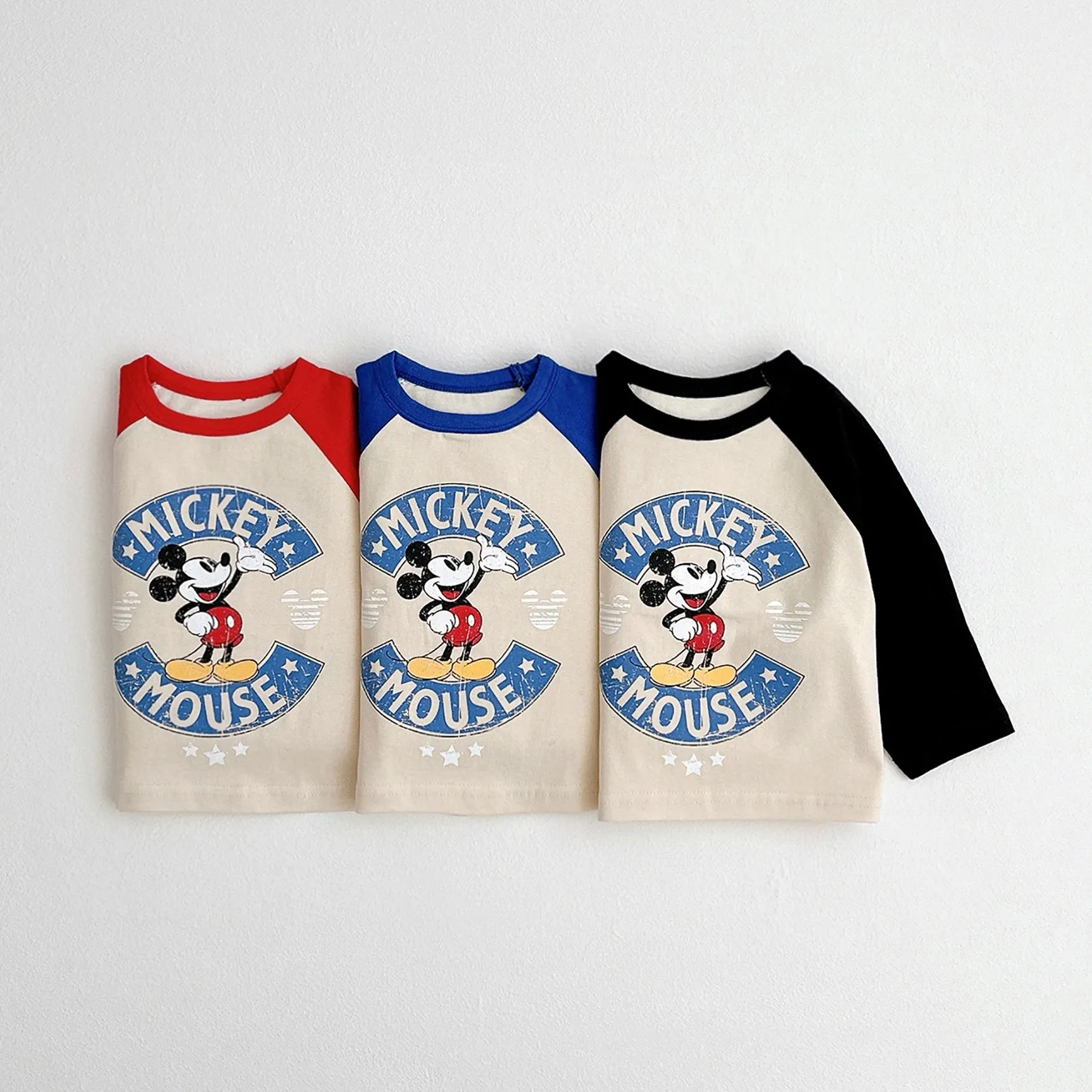 Mickey Vintage Raglan LS - Blue Sleeves