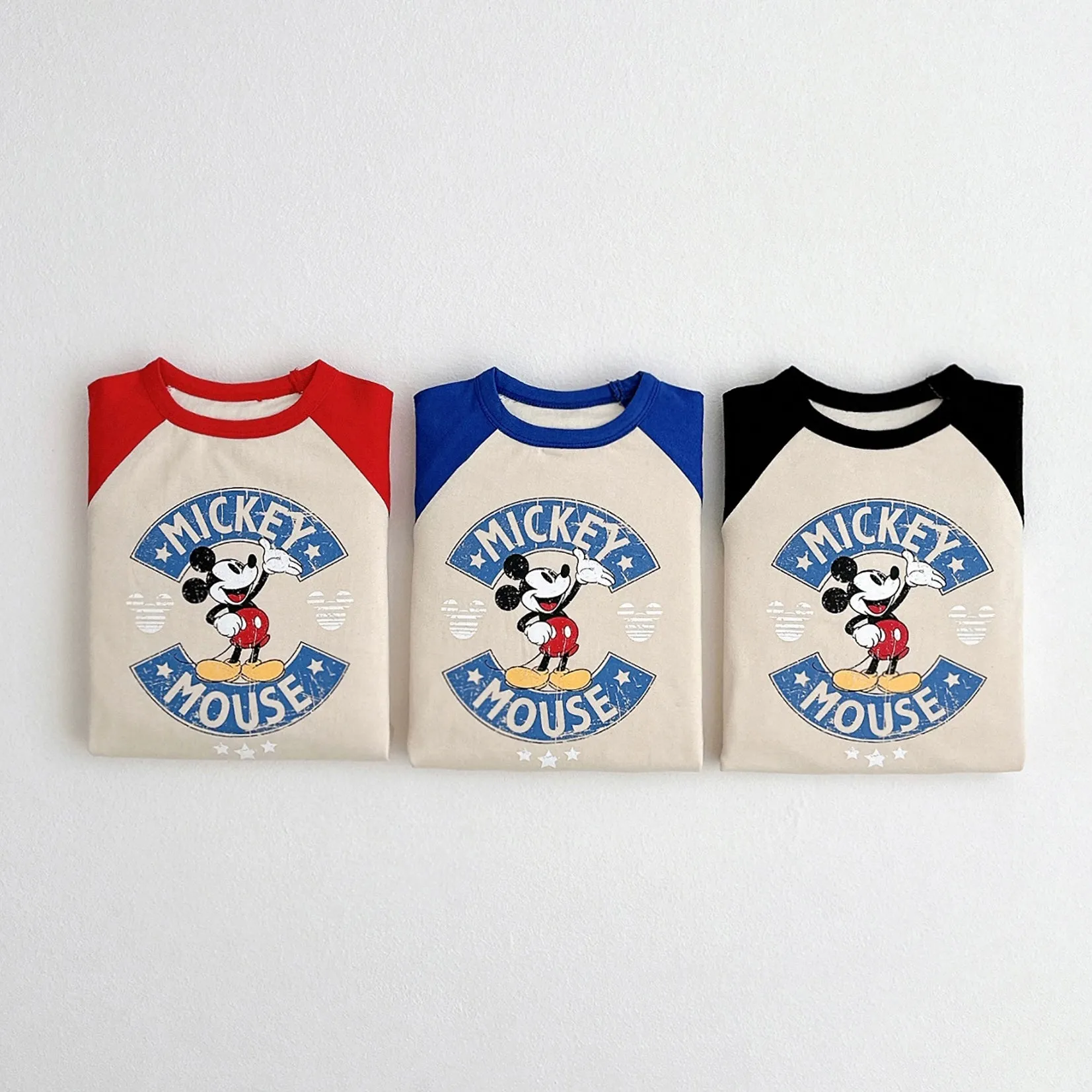 Mickey Vintage Raglan LS - Blue Sleeves