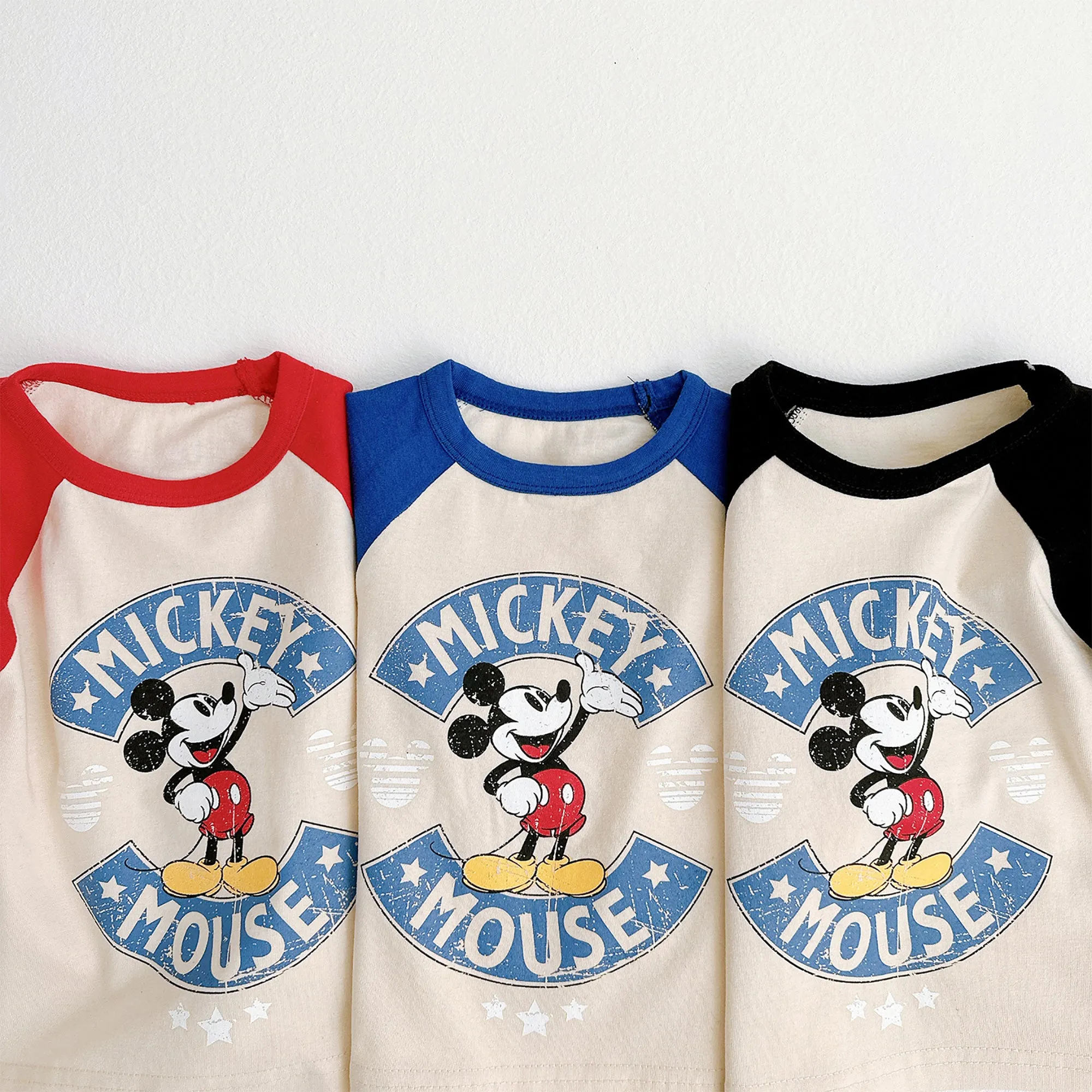 Mickey Vintage Raglan LS - Blue Sleeves