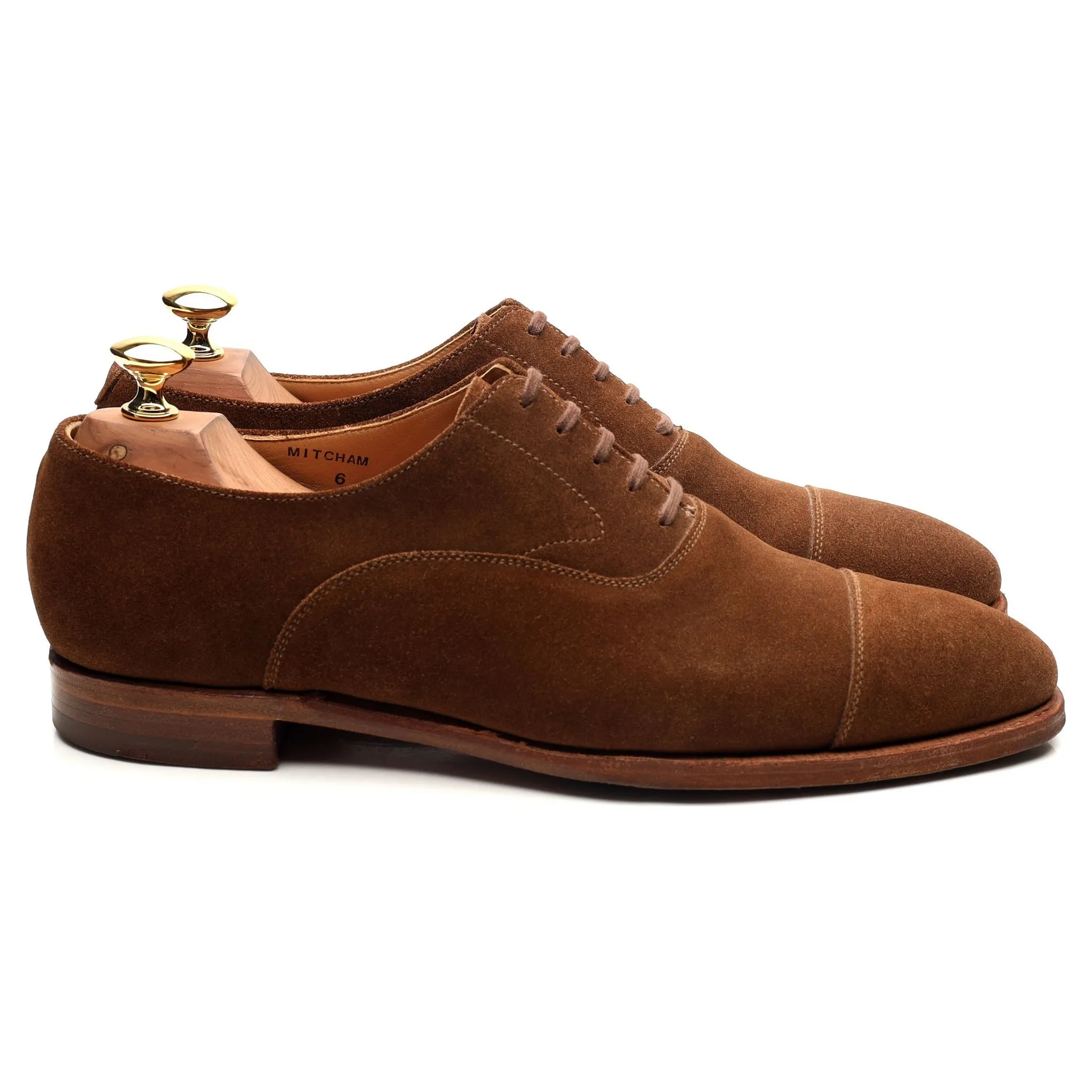 'Mitcham' Snuff Brown Suede Oxford UK 6 E