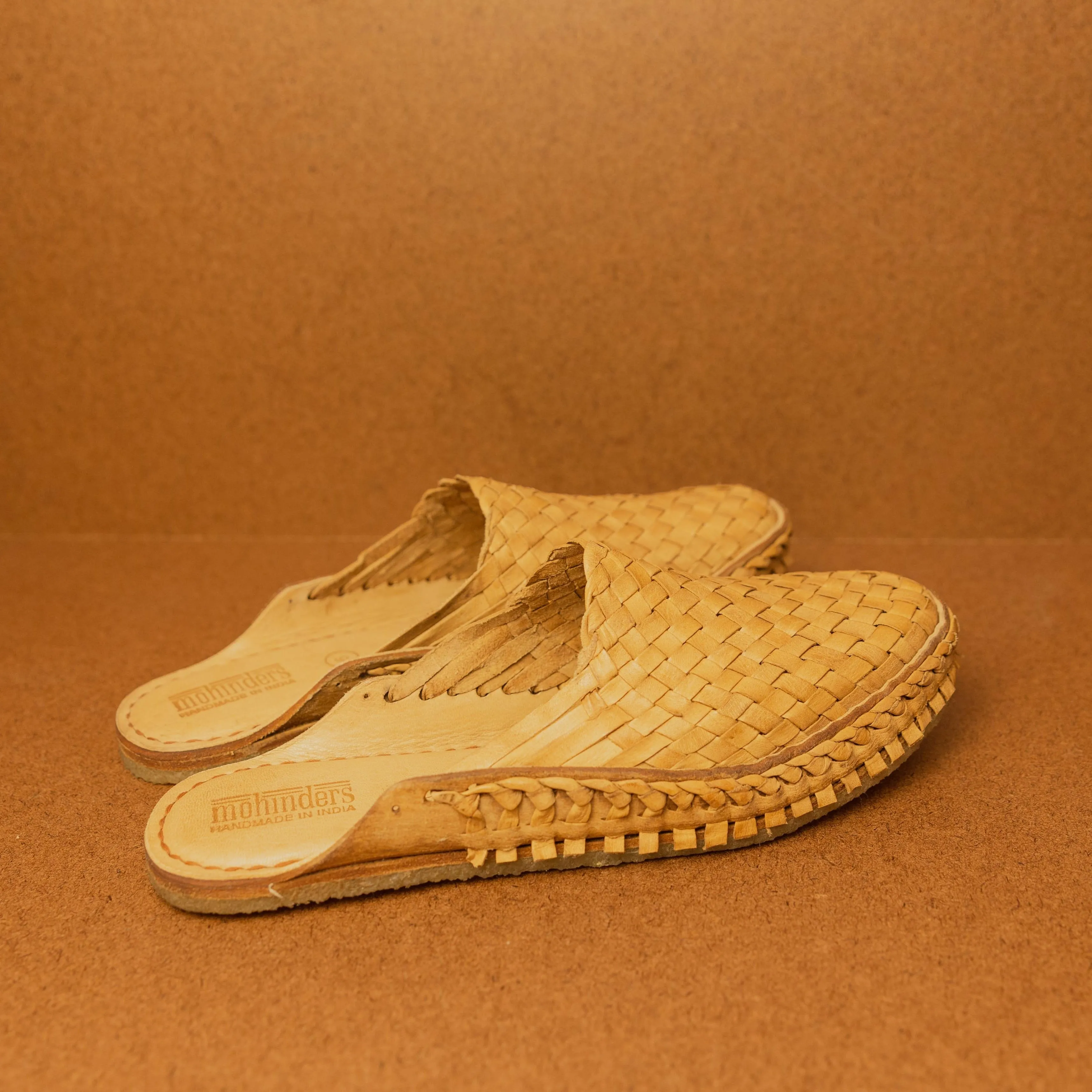 Mohinders Men's Woven City Slippers in Honey