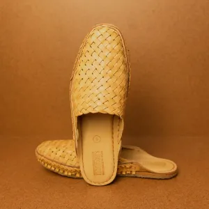 Mohinders Men's Woven City Slippers in Honey