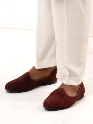 Mojari Maroon Suede
