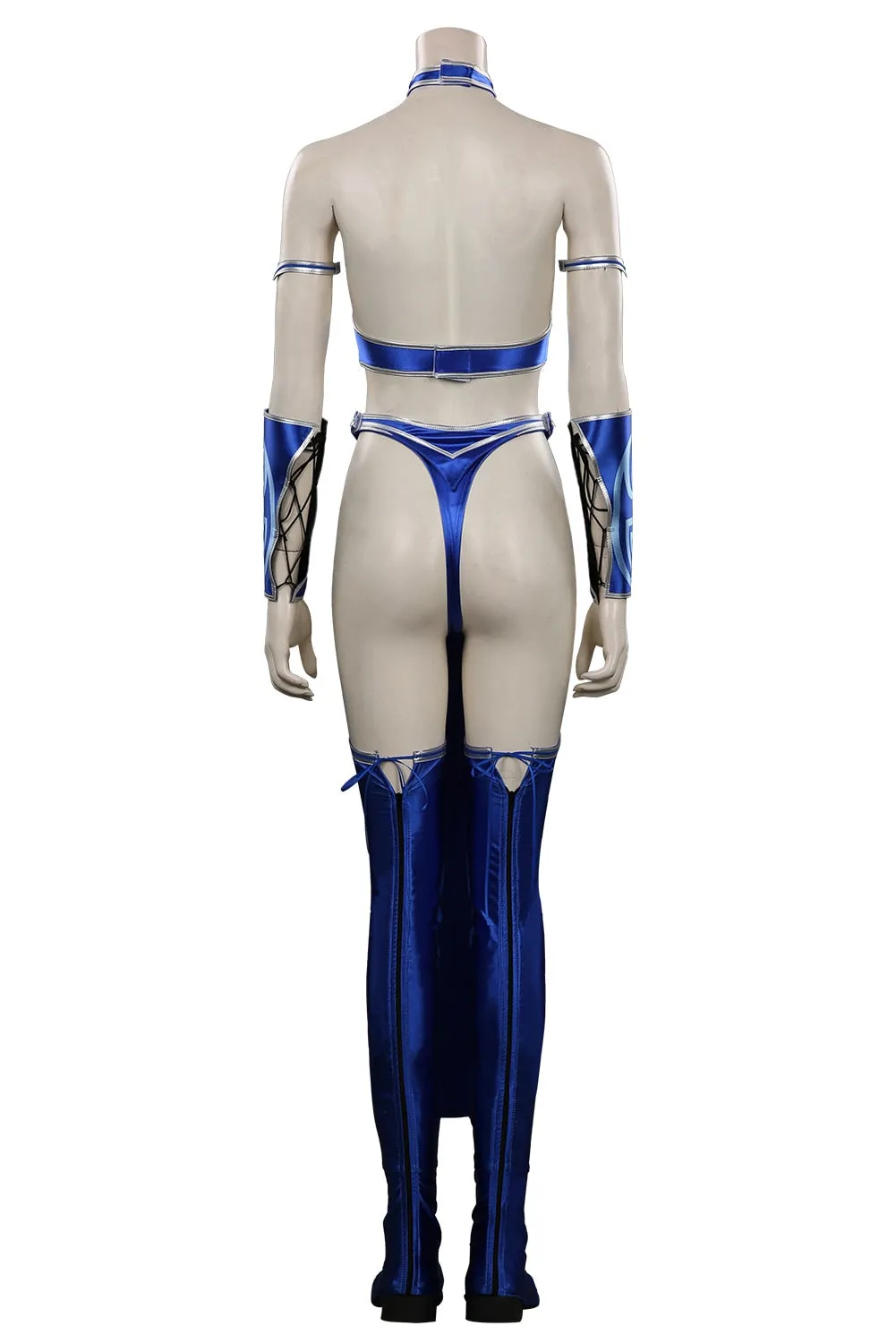 Mortal Kombat Cosplay Costume KATANA Outfits Women Anime Game Halloween Carnival Party Role Play Clothes Ladies Fashion