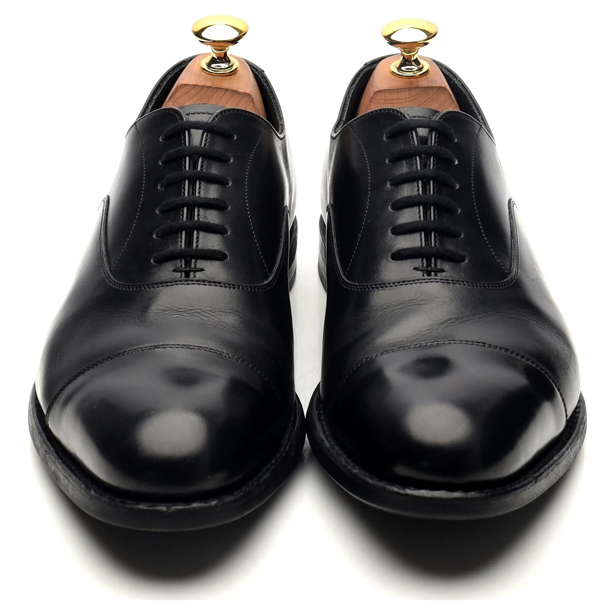 'Murray' Black Leather Oxford UK 6 G