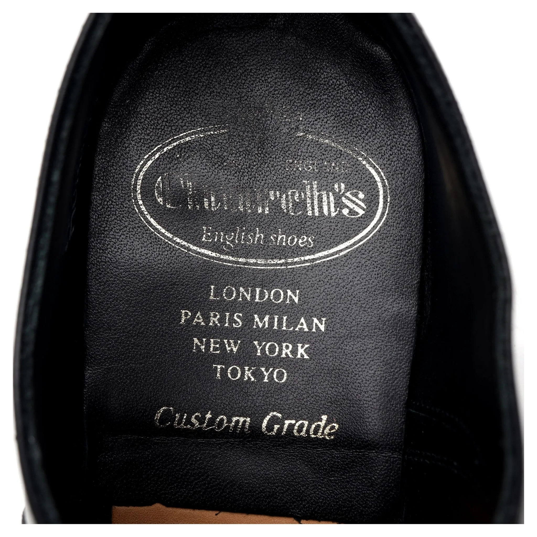 'Murray' Black Leather Oxford UK 6 G