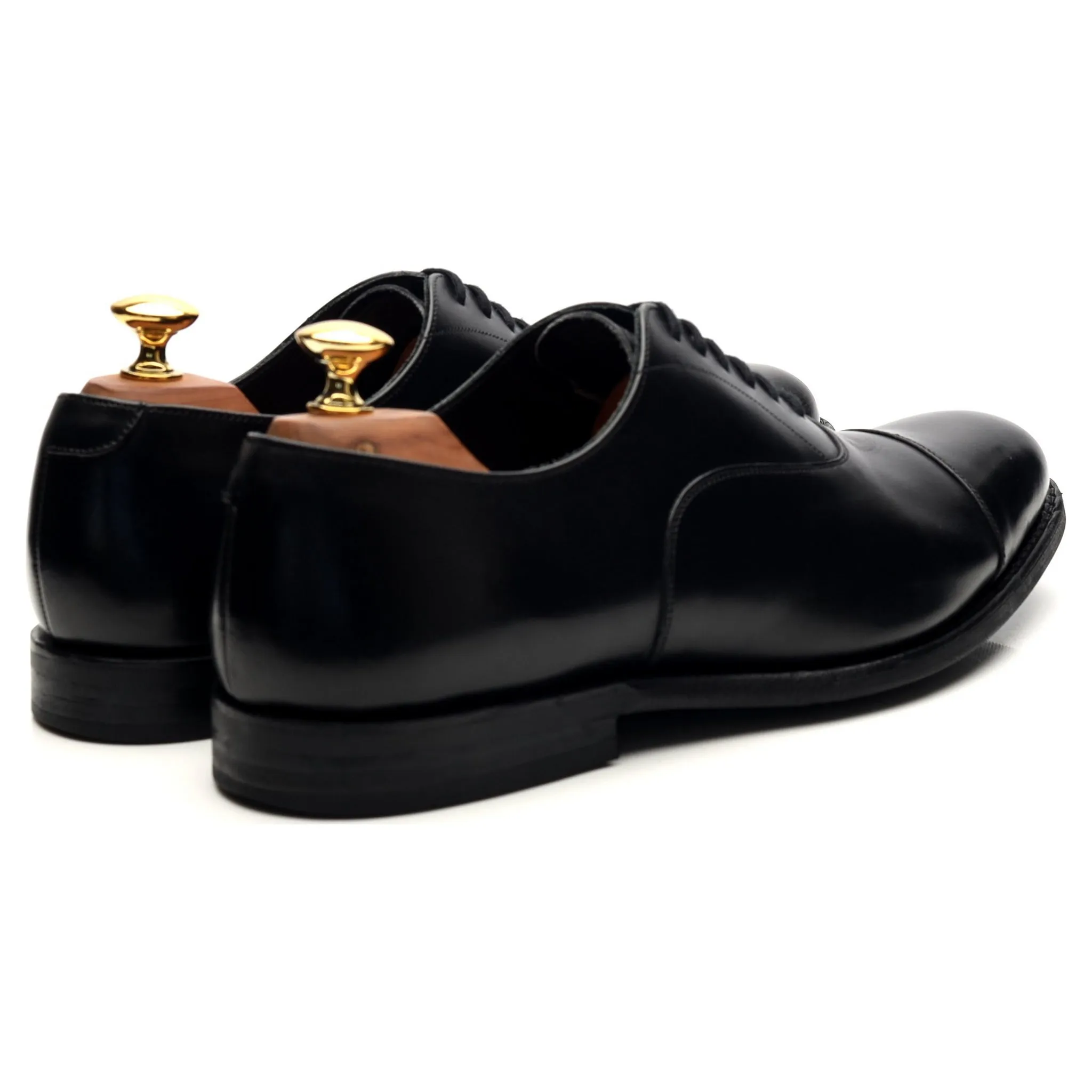 'Murray' Black Leather Oxford UK 6 G