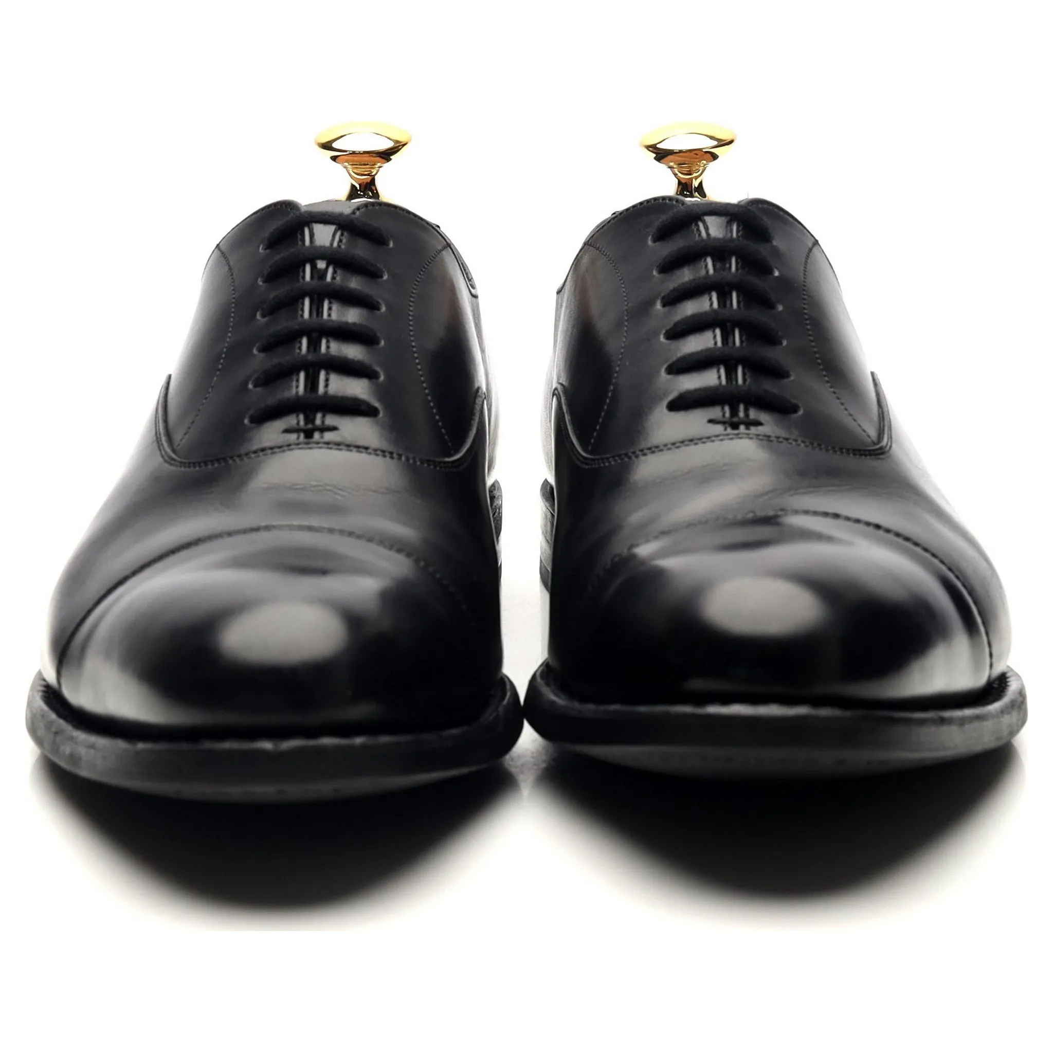 'Murray' Black Leather Oxford UK 6 G