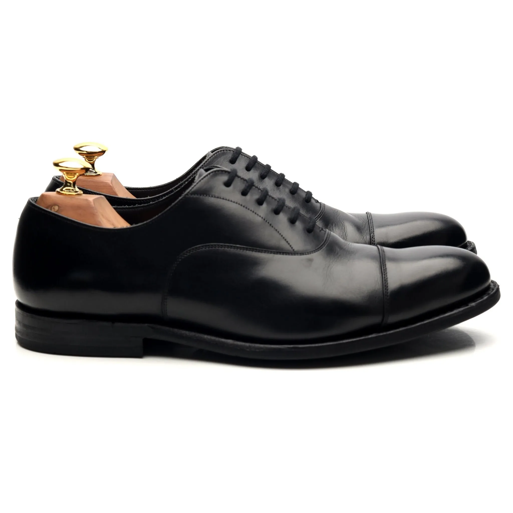 'Murray' Black Leather Oxford UK 6 G