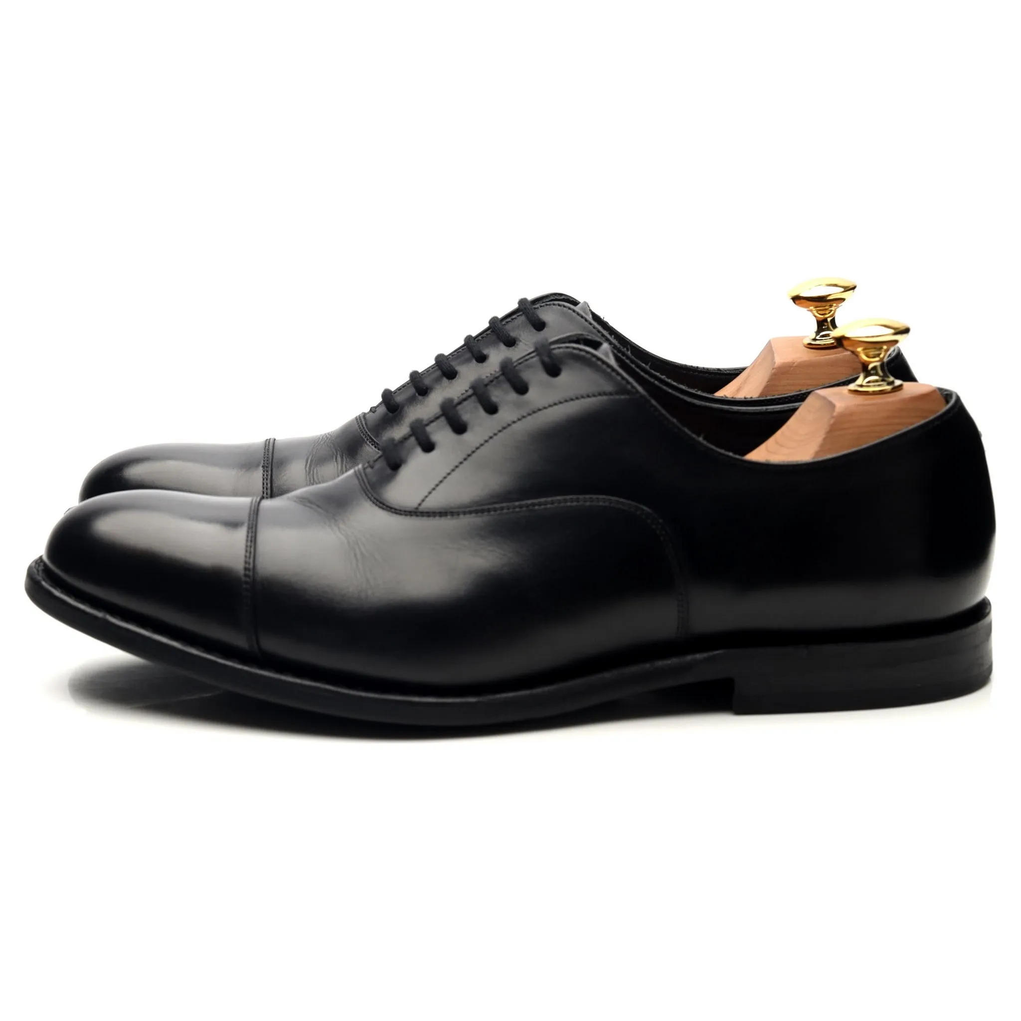 'Murray' Black Leather Oxford UK 6 G
