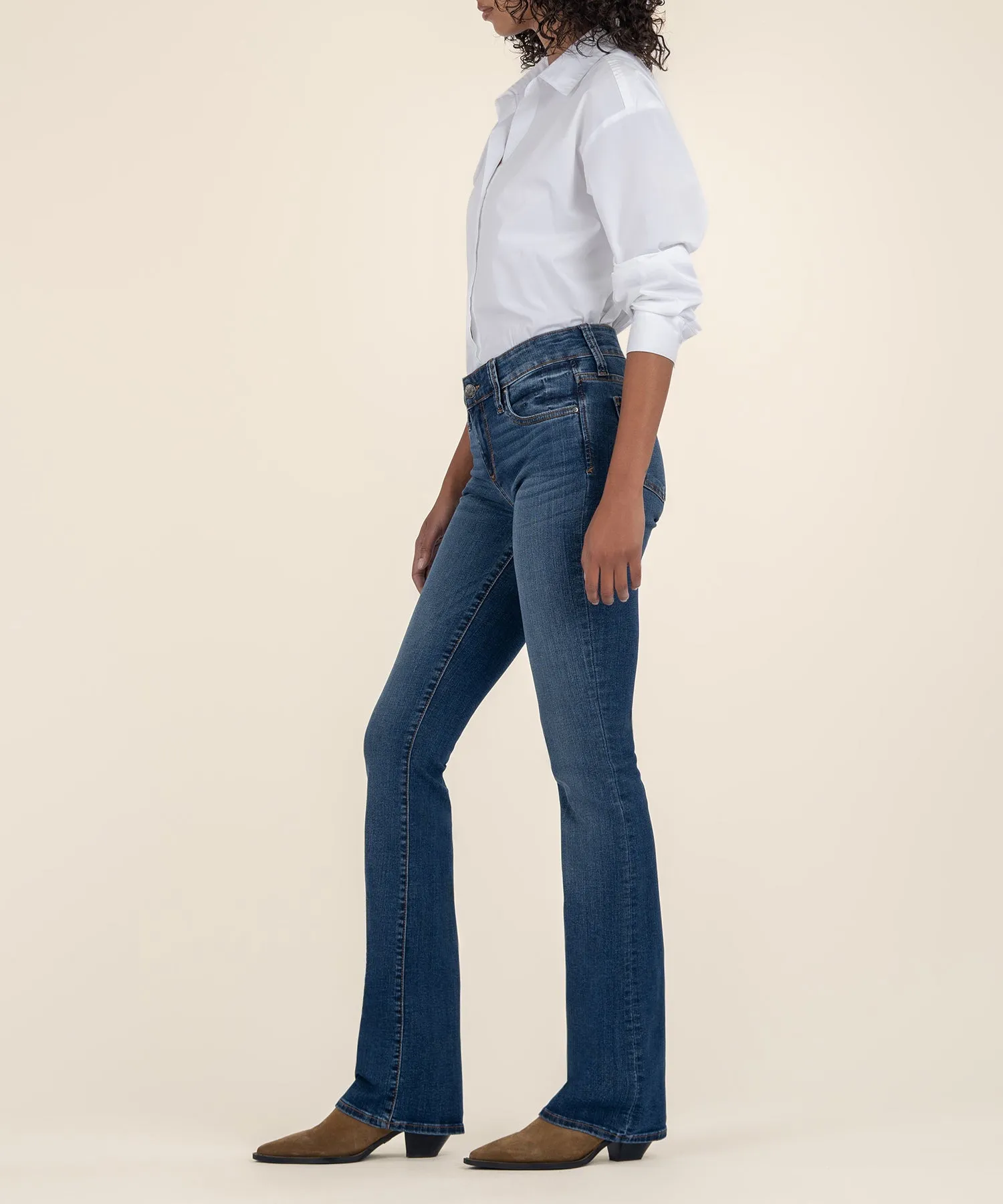 Natalie Mid Rise Bootcut, Long Inseam