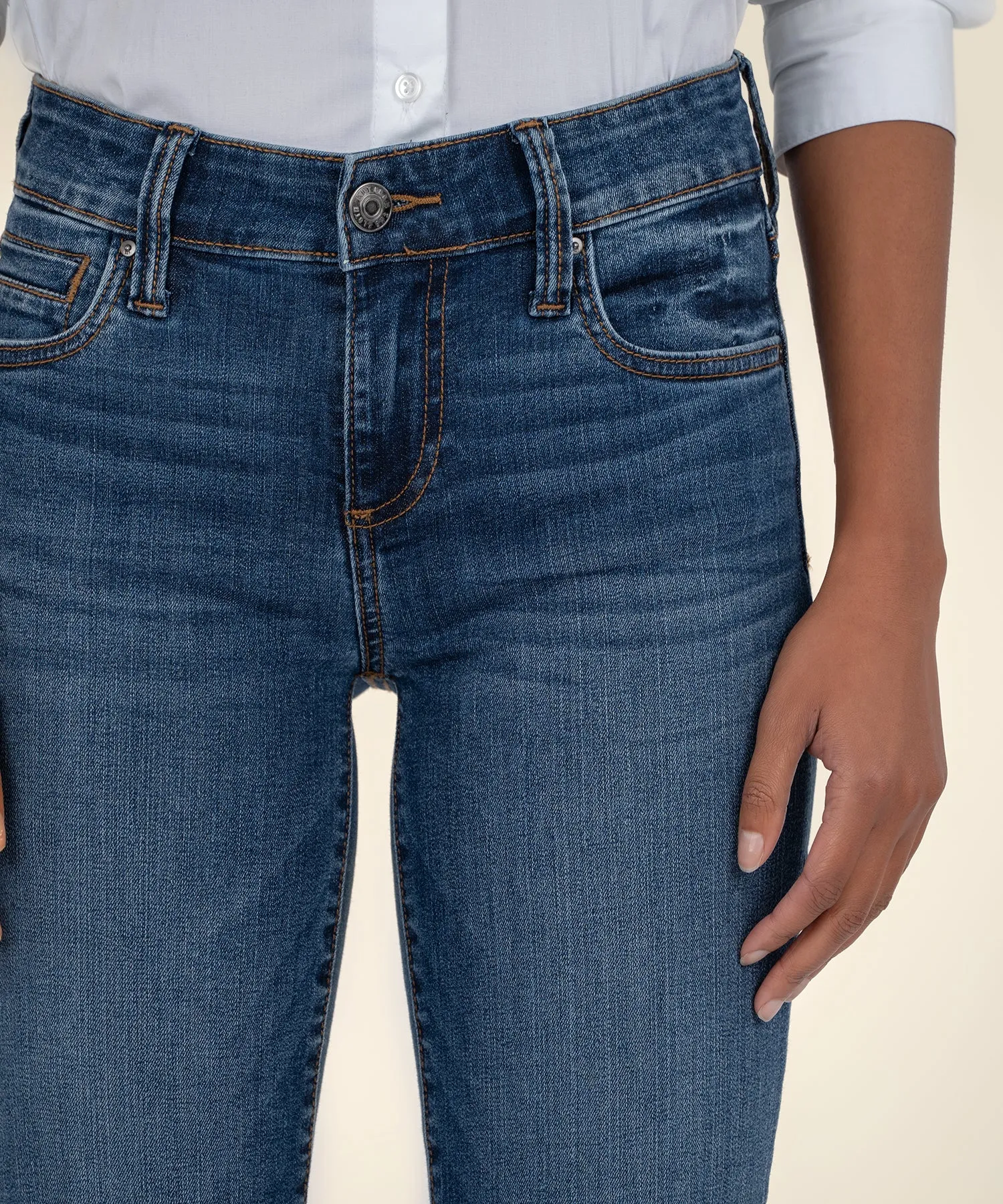 Natalie Mid Rise Bootcut, Long Inseam