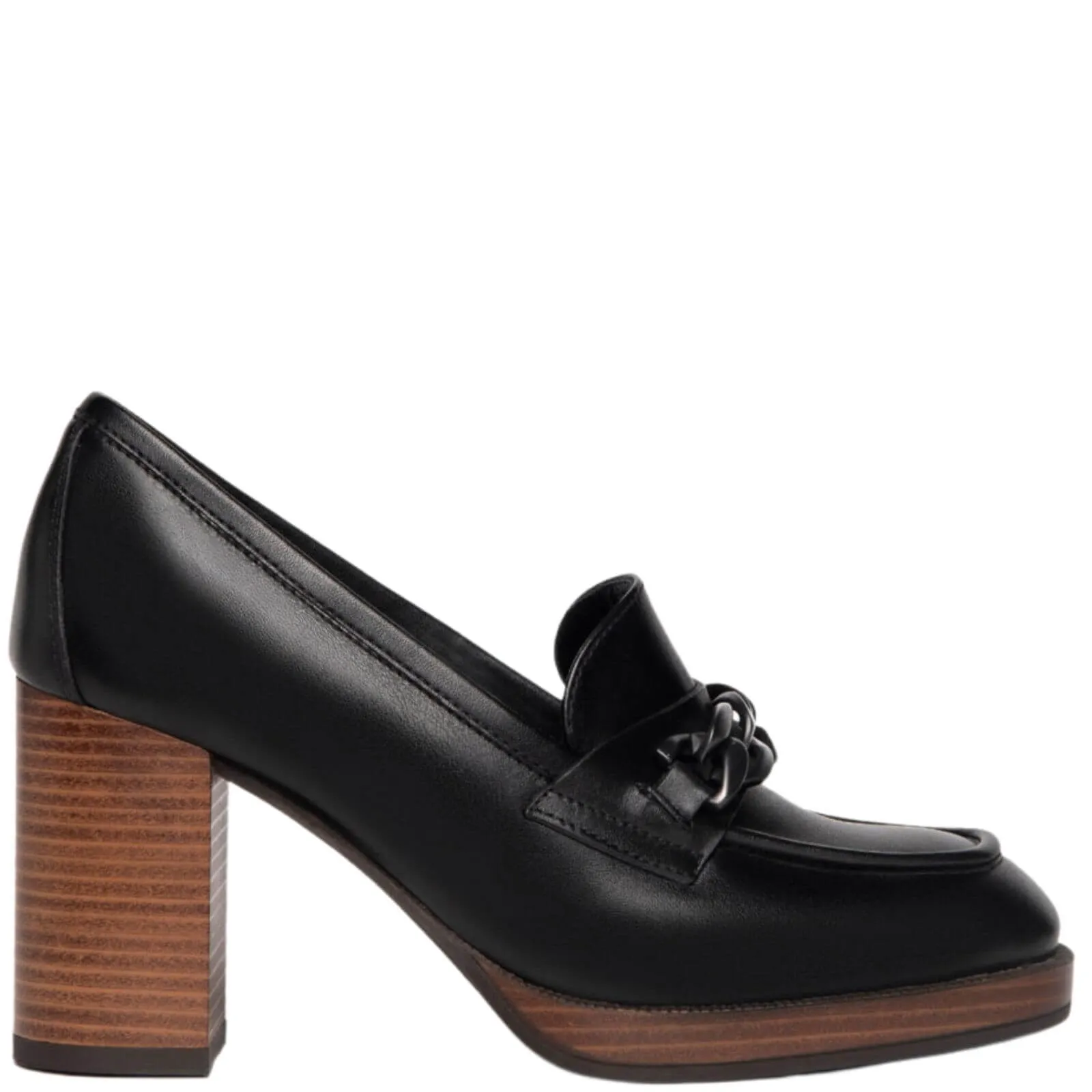 NeroGiardini Black Leather Platform Shoes