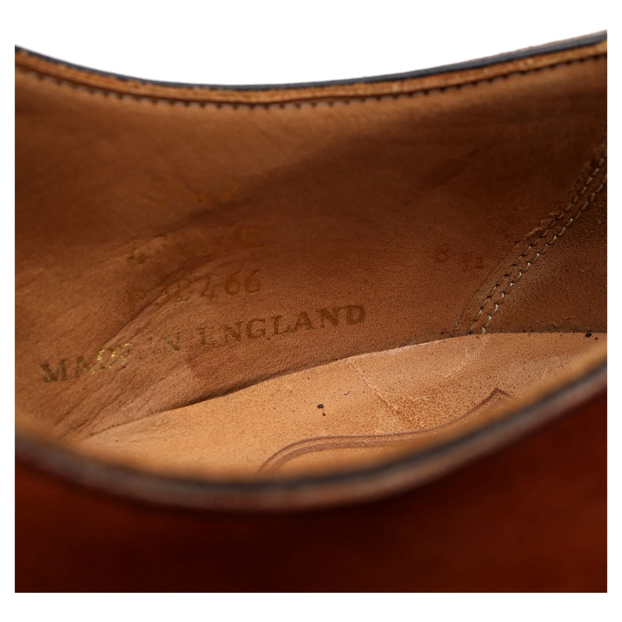 New & Lingwood Tan Brown Leather Oxford UK 8.5 E