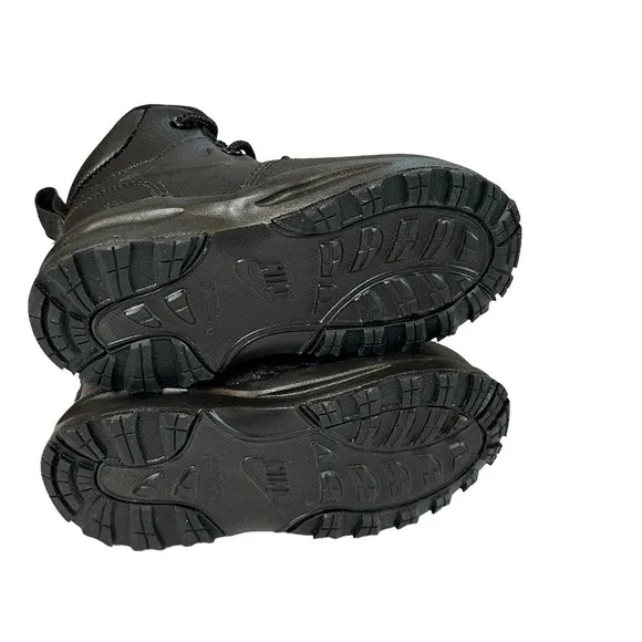 New NIKE Manoa Baby/Toddler Boot Black/Blk/Blk Leather Size 7C BQ5374