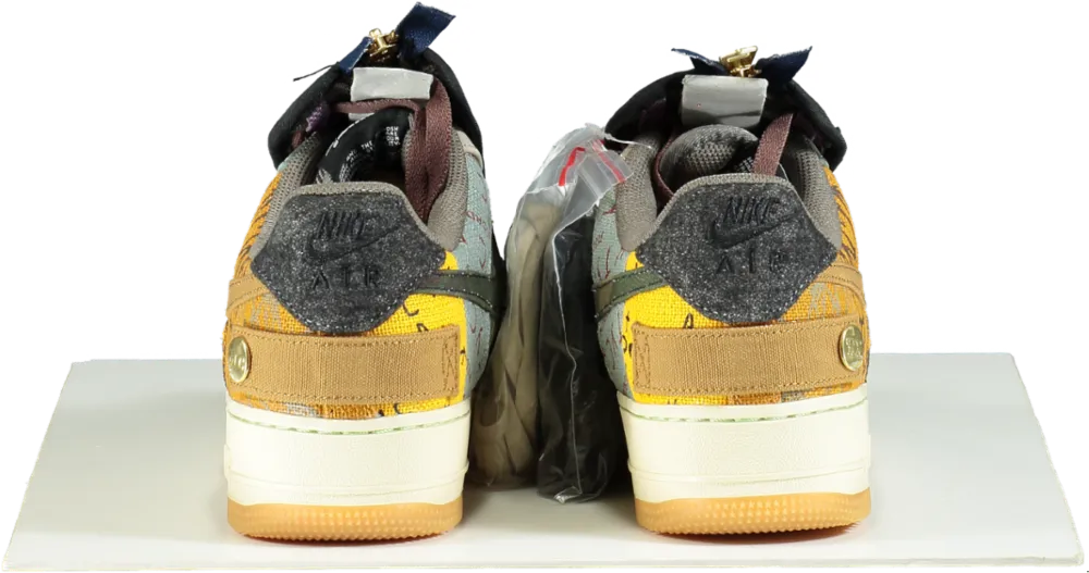 Nike CN2405 Multicolored Travis Scott Air Force 1 Low Cactus Jack Trainers UK 9 👟
