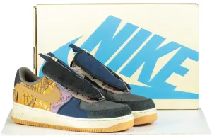 Nike CN2405 Multicolored Travis Scott Air Force 1 Low Cactus Jack Trainers UK 9 👟