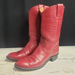 Nocona 'Wildflower' Ropers in Red - Youth size 3.5 or Women's size 5.5