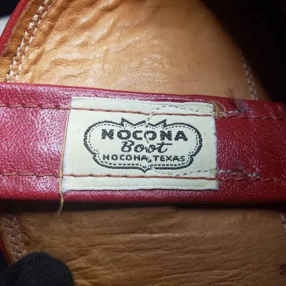 Nocona 'Wildflower' Ropers in Red - Youth size 3.5 or Women's size 5.5