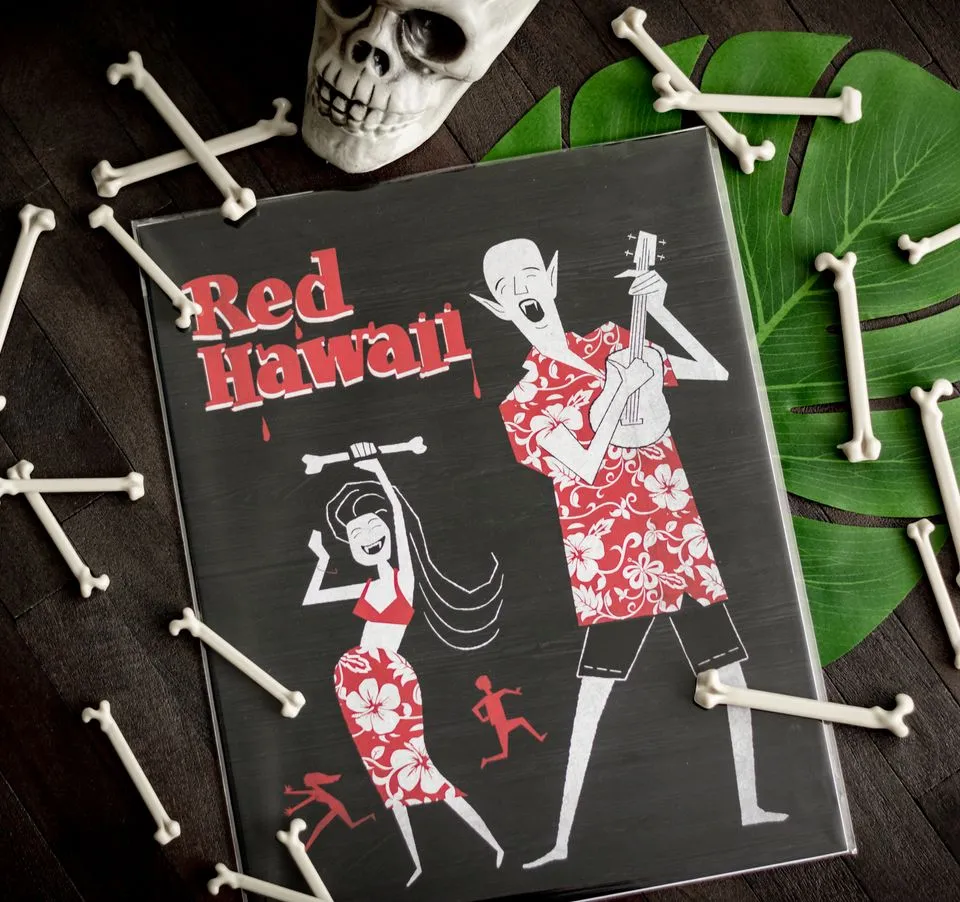 Nosferatu Red Hawaii Art Print