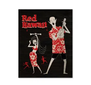 Nosferatu Red Hawaii Art Print