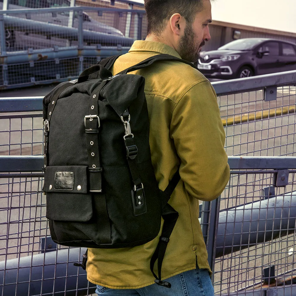 Oxford Heritage Backpack Black / Khaki