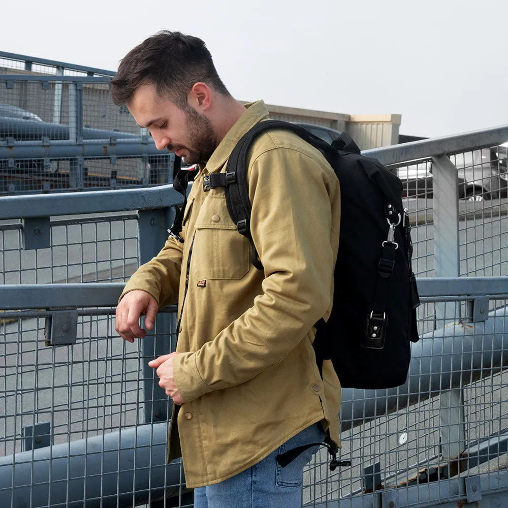 Oxford Heritage Backpack Black / Khaki