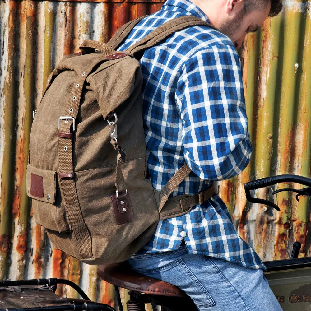 Oxford Heritage Backpack Black / Khaki