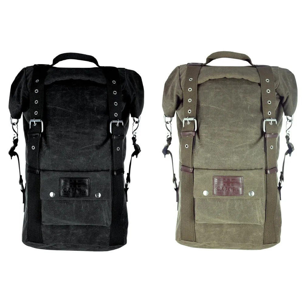 Oxford Heritage Backpack Black / Khaki