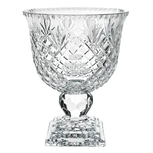 Oxford Paneled Ped Bowl 10.5" Glass Trophy