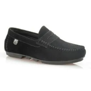 P Crouch Mens Black  Driver Shoes