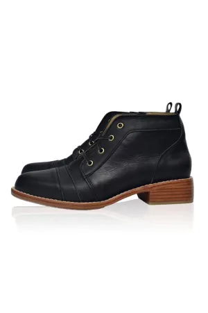 Passage Lace Up Boots in Vintage Beige