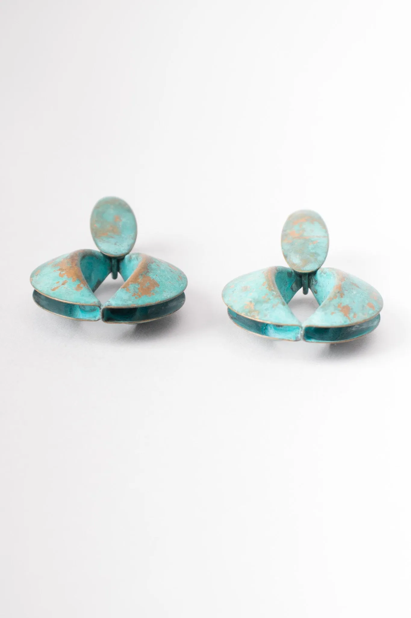Patina Oval Link Necklace & Earring Set